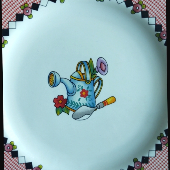 Set of 3 Mary Engelbreit 8" plates Afternoon Tea & Garden Time - Picture 4 of 7